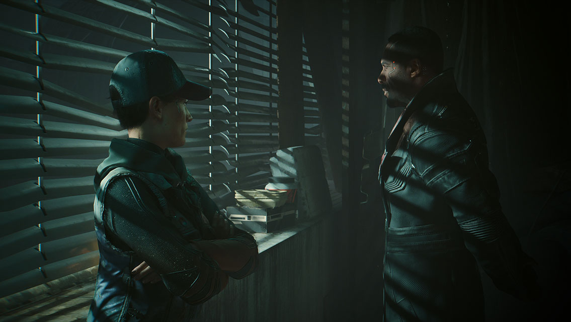 Dark Phantom Liberty mission conversation, a reminder to prepare a Relic build before Dogtown choices and fights